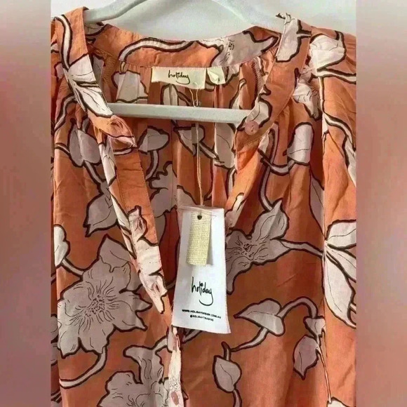 Boutique Australian HOLIDAY Cabana Midi Dress ~ Rainforest ~ Medium~NWT! Floral - Picture 11 of 11